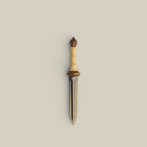 roman gladius sword 3D Model .c4d .max .obj .3ds .fbx .stl .blend 