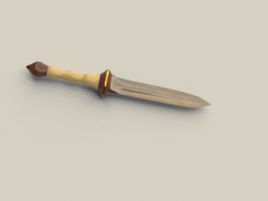 roman gladius sword Model 3D