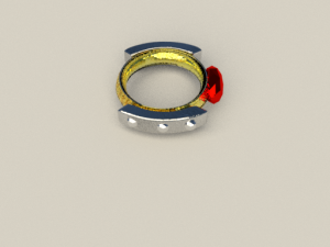 ruby ring Model 3D