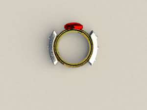 ruby ring Model 3D