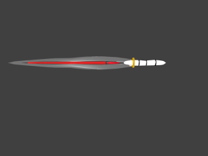 crystal sword Model 3D