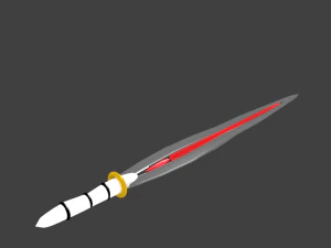 crystal sword 3D Model