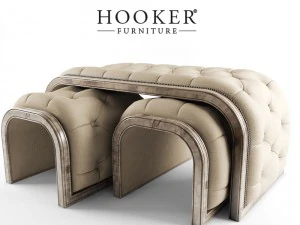 brantley tufted cocktail 3D Model