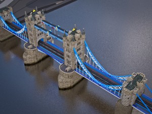Tower bridge 3D Модель