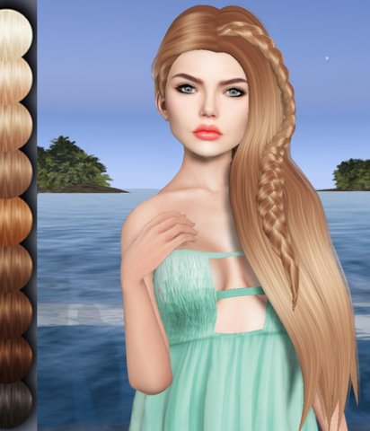 wink 3d mesh hair obj dae 3D 모델 .c4d .max .obj .3ds .fbx .stl .blend 