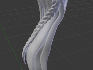 wink 3d mesh hair obj dae 3D 모델