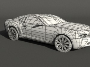 camaro car vray Modèle 3D