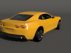 camaro car vray Modèle 3D