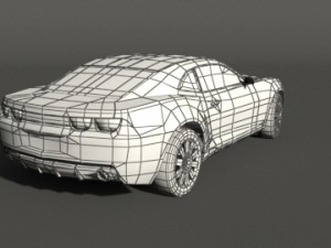 camaro car vray Modèle 3D