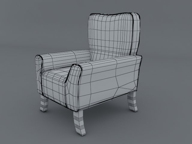 chair Model 3D .c4d .max .obj .3ds .fbx .stl .blend 