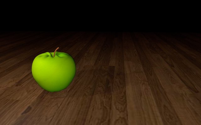 green apple Modelo 3D .c4d .max .obj .3ds .fbx .stl .blend 