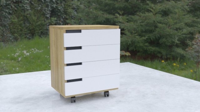 modern office cabinet Modelo 3D .c4d .max .obj .3ds .fbx .stl .blend 