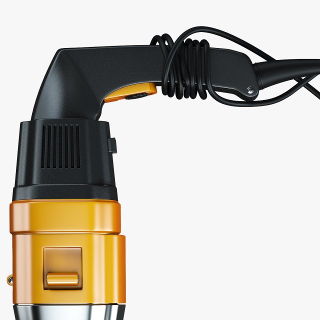 corded drill 3D Model .c4d .max .obj .3ds .fbx .stl .blend 