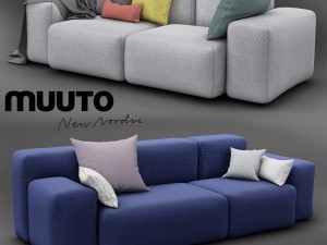 soft blocks sofa 3D Model
