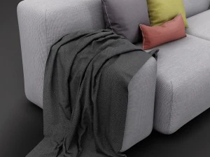 soft blocks sofa 3D Model