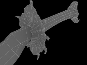 bloody bone sword 3D Model