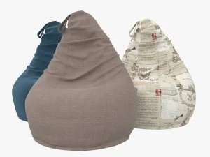 チェアセット ナシ 3Dモデル