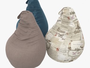 chair set pear Model 3D