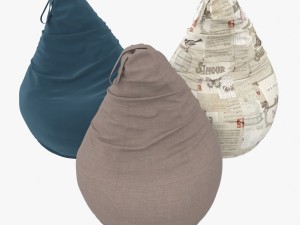 chair set pear Model 3D
