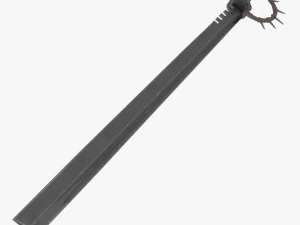 sword with a spiked handle 3D Model