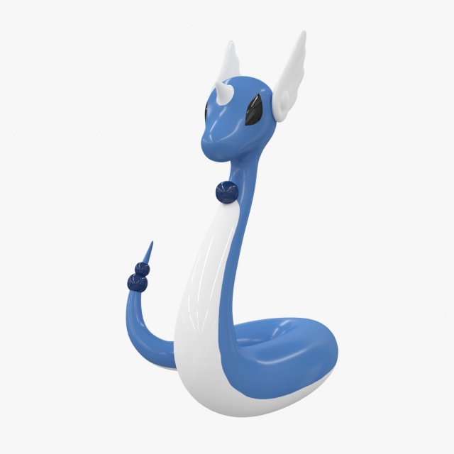 pokemon dragonair 3Dモデル .c4d .max .obj .3ds .fbx .stl .blend 