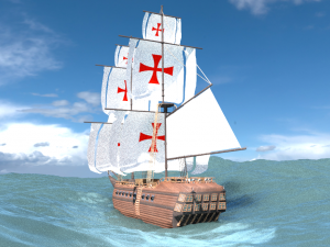 templar ship 3D Model