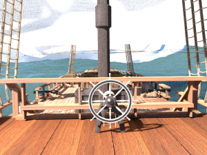 templar ship 3D Model