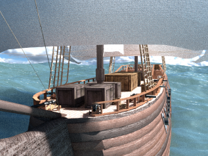 templar ship 3D Model