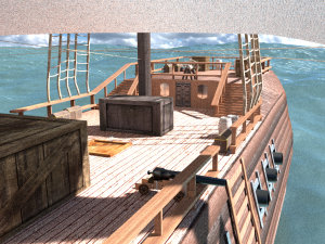 templar ship 3D Model