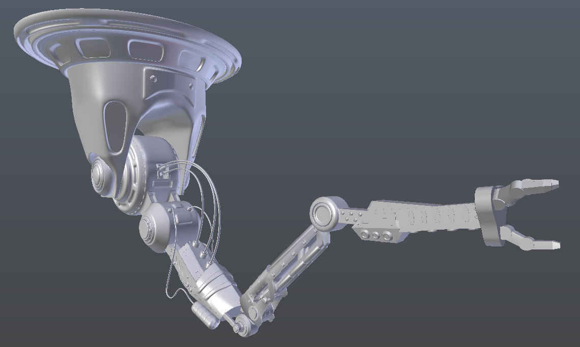 robotic arm 3D Model in Machines