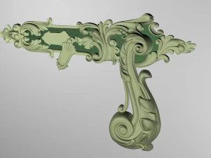 门把手平面 3D 打印模型