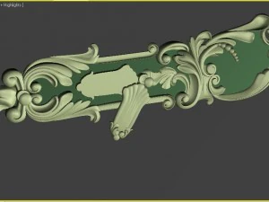 gagang pintu pesawat Model Cetak 3D