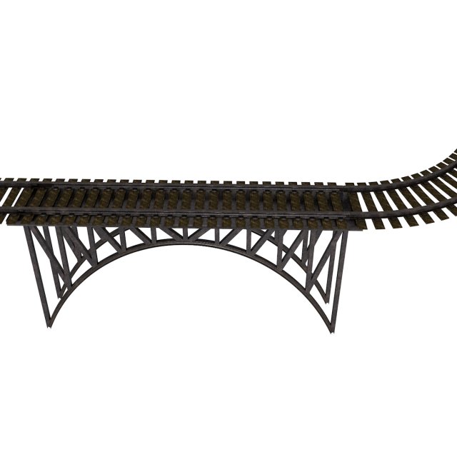 train rail 3D-Modell .c4d .max .obj .3ds .fbx .stl .blend 