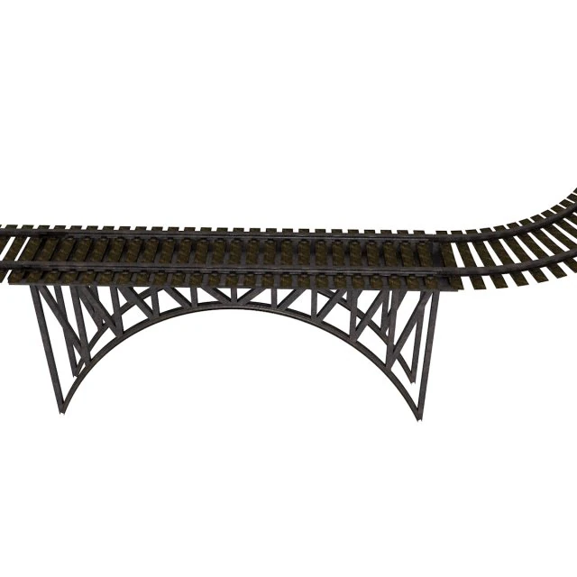 train rail 3D Model .c4d .max .obj .3ds .fbx .stl .blend 