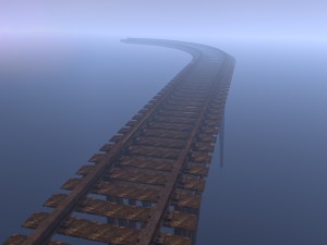 train rail 3D-Modell