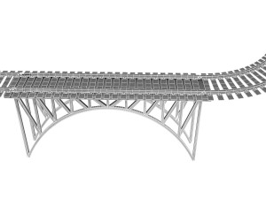 train rail 3D-Modell