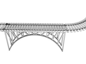 train rail 3D-Modell