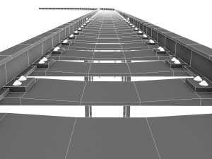 train rail 3D-Modell
