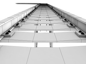 train rail 3D-Modell
