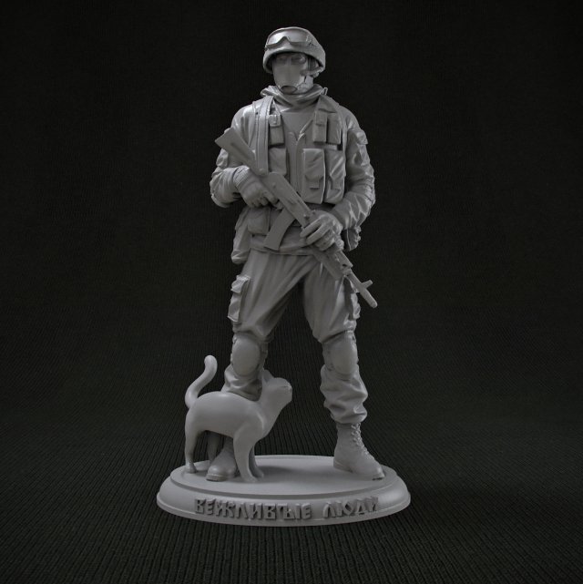 russian special forces 3D प्रिंट मॉडल .c4d .max .obj .3ds .fbx .stl .blend 