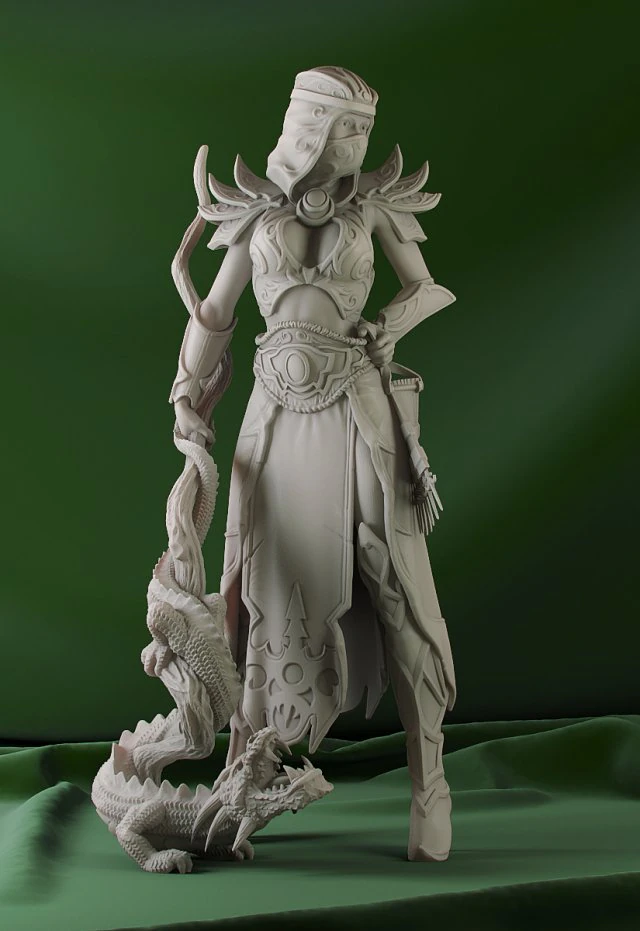 wizard set lightning dragon 3D Print Model .c4d .max .obj .3ds .fbx .stl .blend 