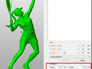 girl playing tennis 3D 打印模型