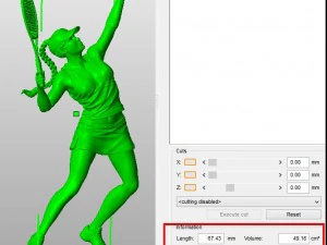 girl playing tennis 3D Print Model