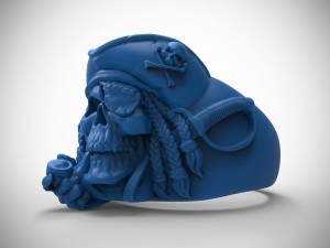 ring skull pirate 3D Print Model