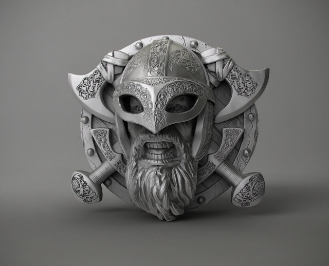 ring viking 3D प्रिंट मॉडल .c4d .max .obj .3ds .fbx .stl .blend 