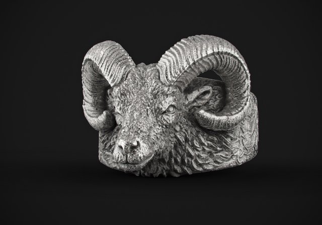 bighorn sheep ring Modello di stampa 3D .c4d .max .obj .3ds .fbx .stl .blend