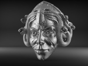 medusa gorgona Model Cetak 3D