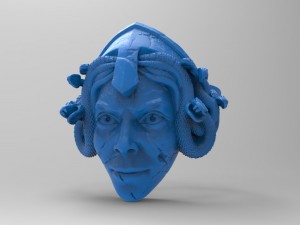 medusa gorgona Model Cetak 3D