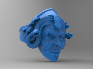 medusa gorgona Model Cetak 3D