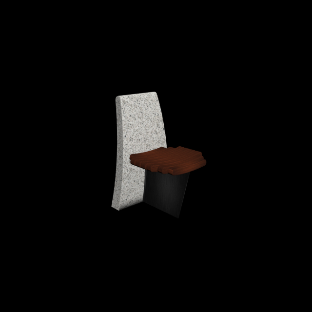 place seat Model 3D .c4d .max .obj .3ds .fbx .stl .blend 